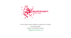 Desktop Screenshot of opuseinhundert.com